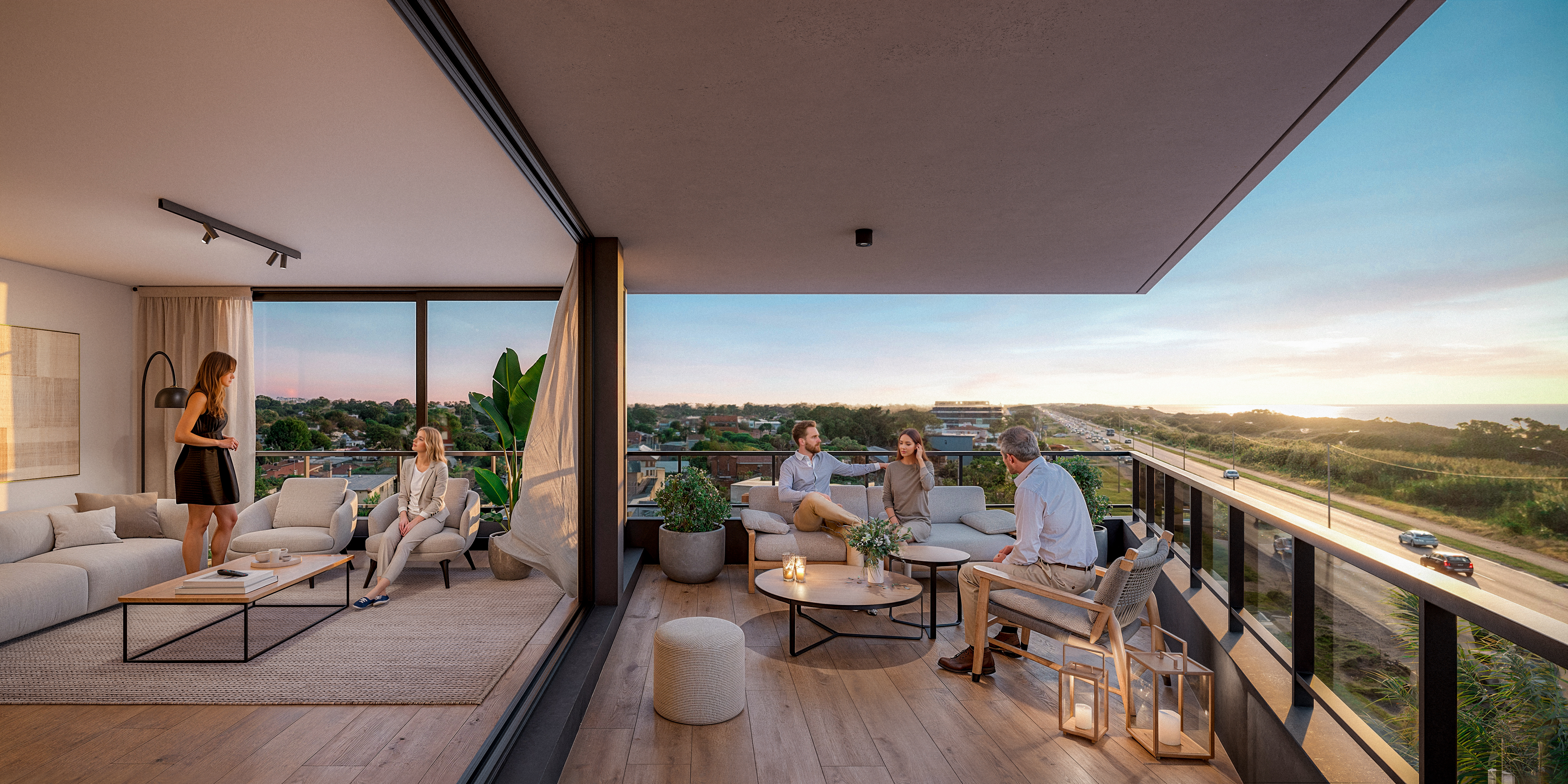 Terraza con vista al mar — GROU® Orillas