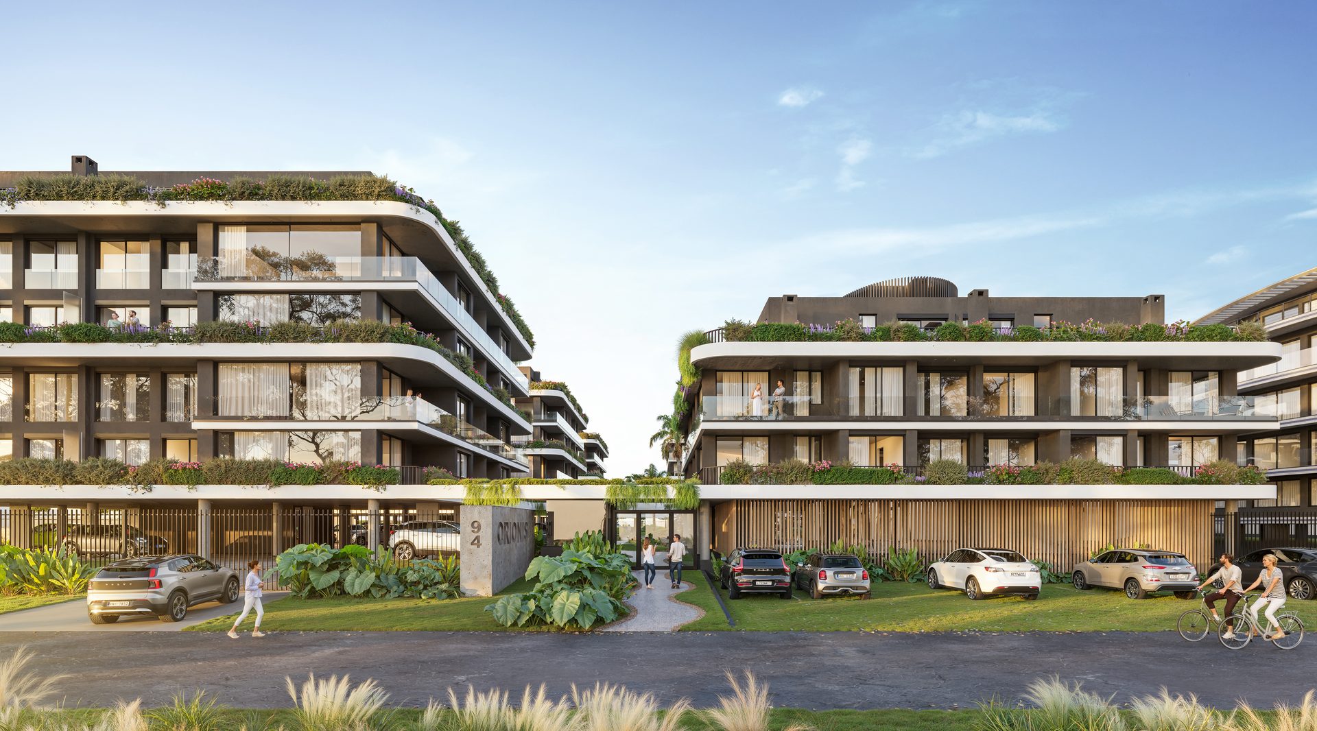 Fachada exterior Orionis — Av. de las Américas, Canelones