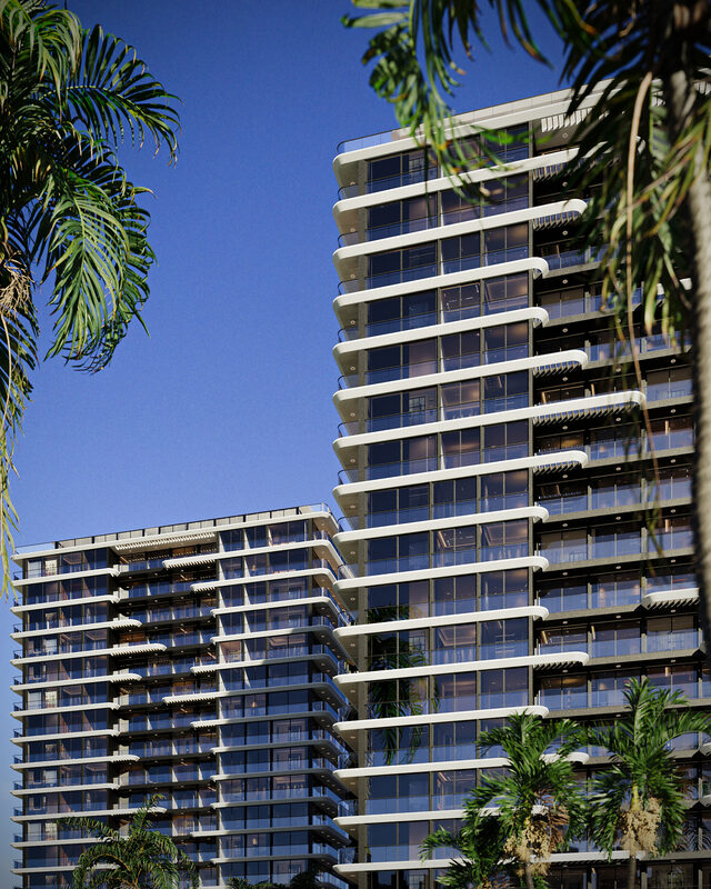 Torres Cristalinas — Vista exterior desde el lago
