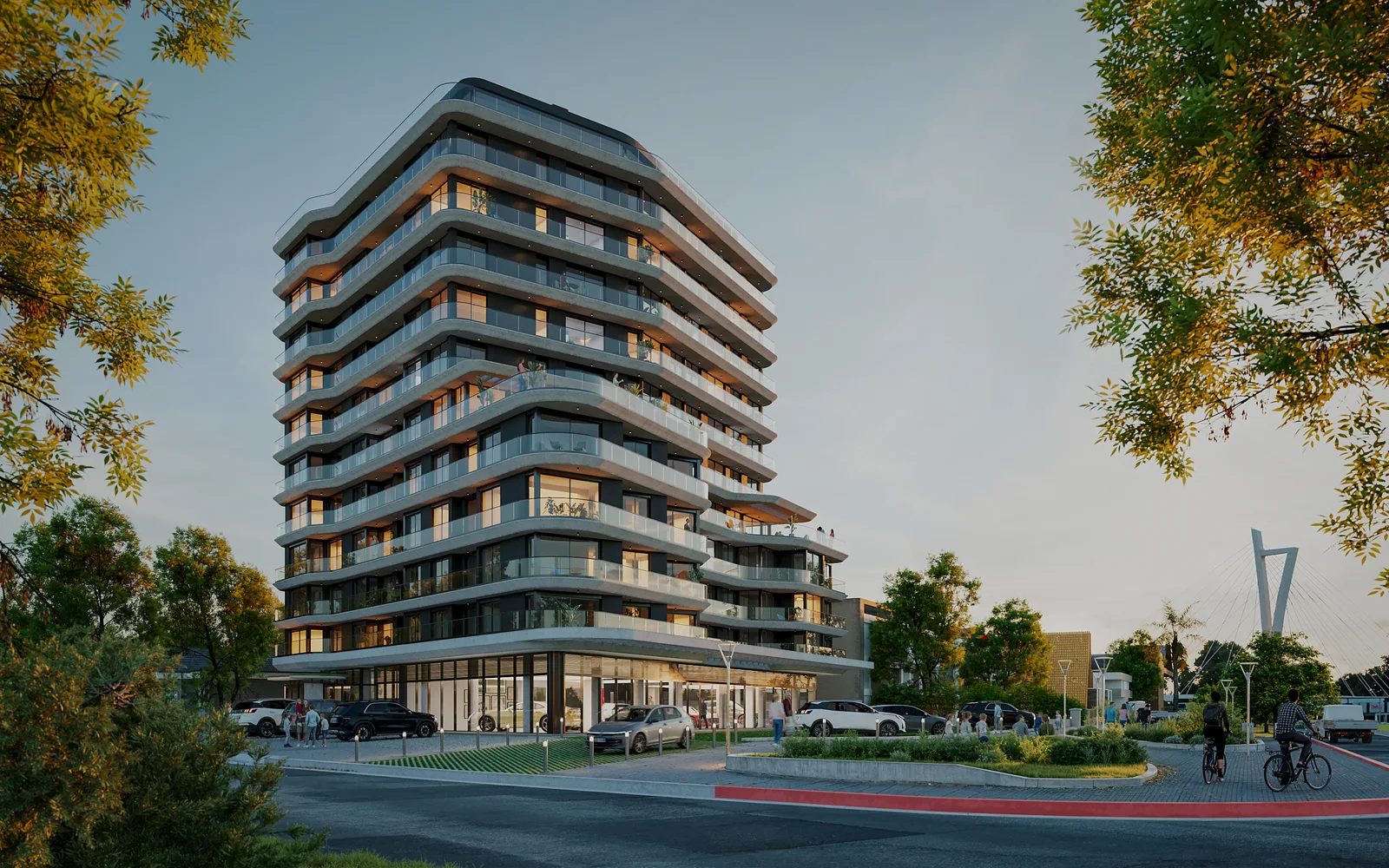Render exterior WiNKS Américas — Esquina Melchora Cuenca