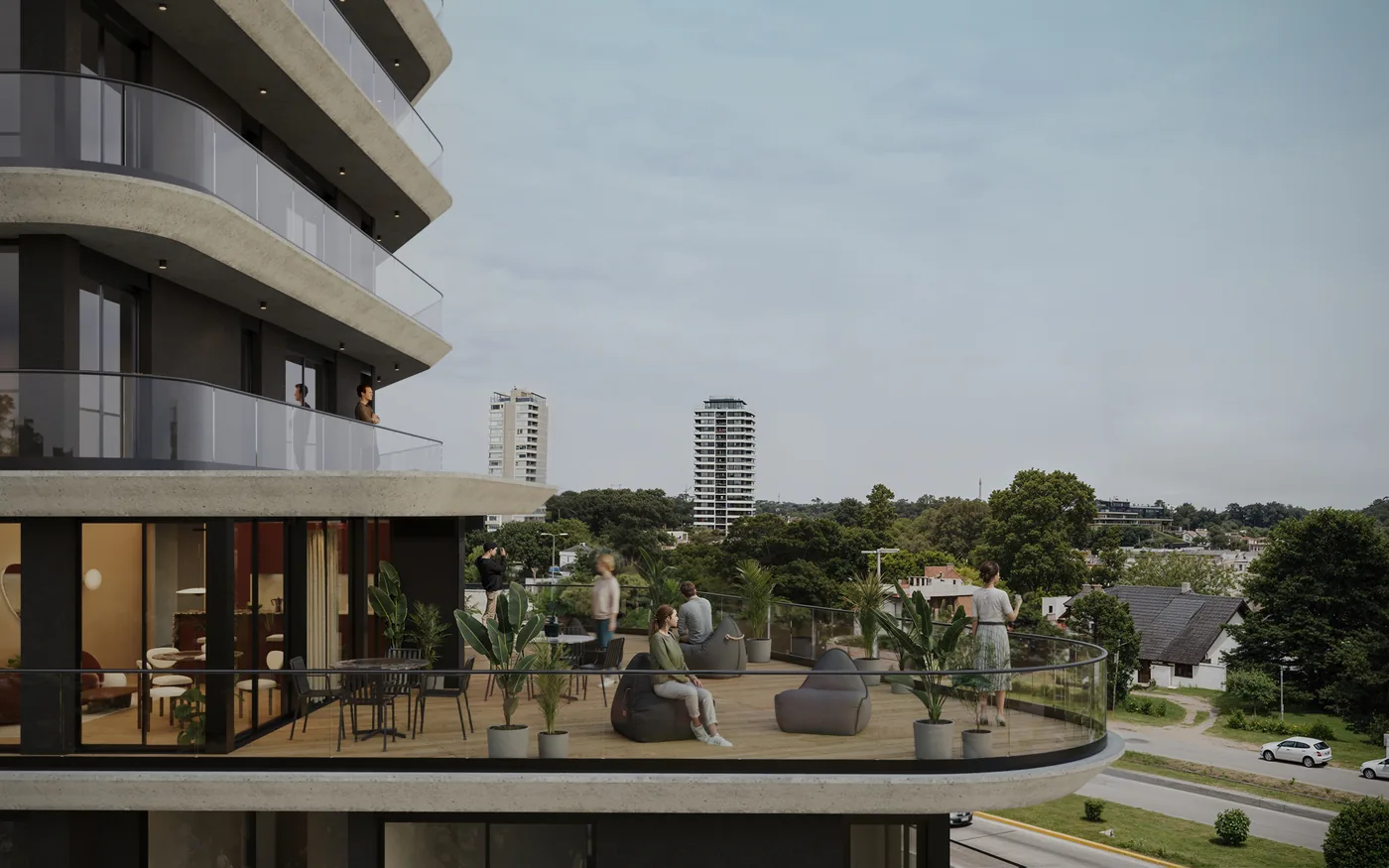 Terraza azotea con vista panorámica — WiNKS Américas