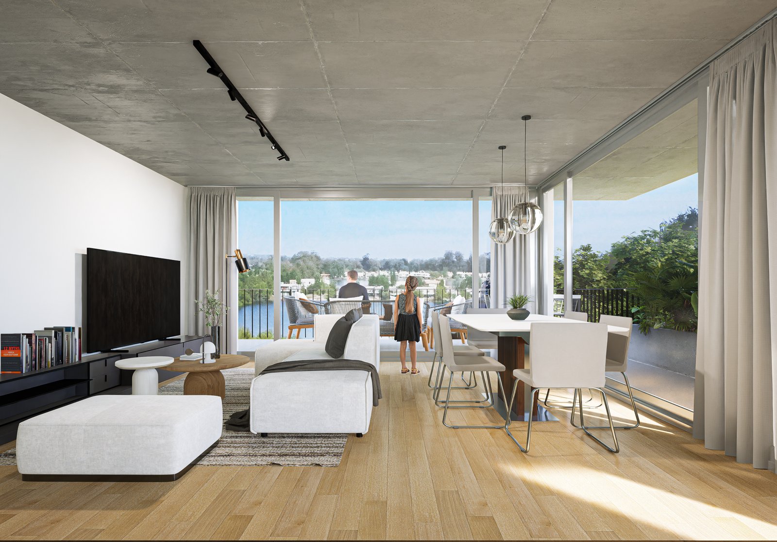 Interior living-comedor — Le Lac