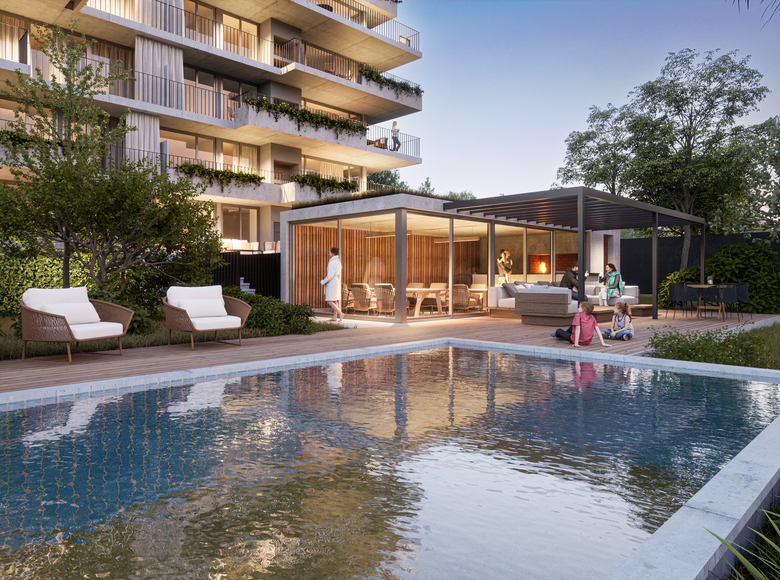 Piscina y amenidades — Le Lac
