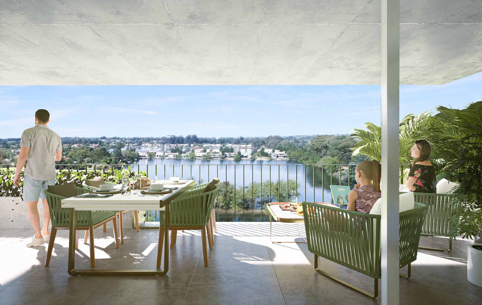 Terraza con vistas — Le Lac